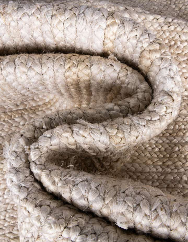 9' x 12' 2 Handmade Braided Jute Rug