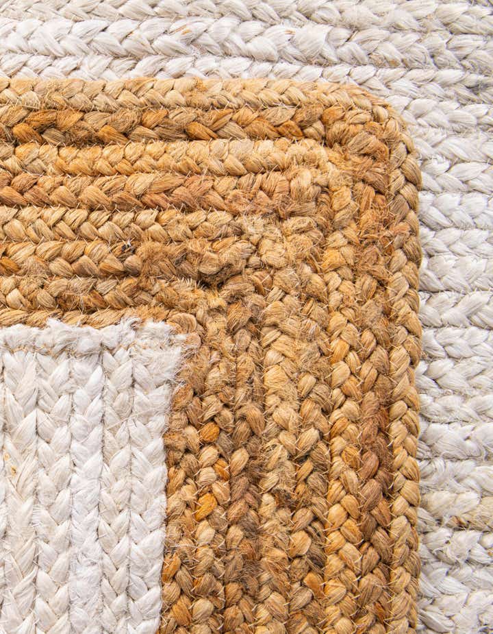 9' x 12' 2 Handmade Braided Jute Rug