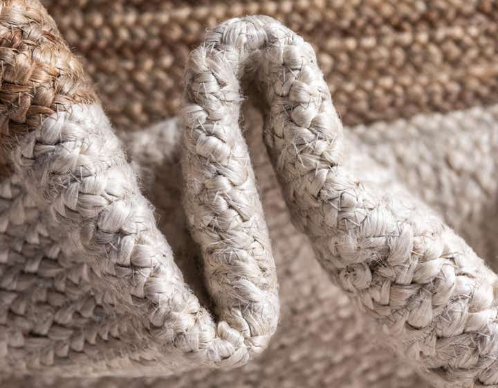 9' x 12' 2 Handmade Braided Jute Rug