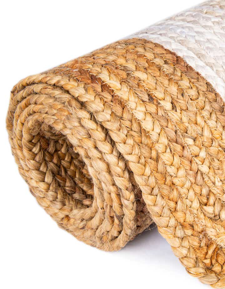 9' x 12' 2 Handmade Braided Jute Rug