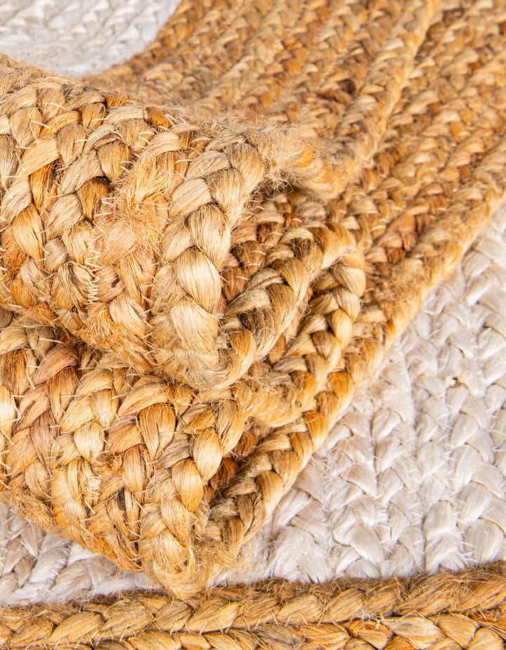 9' x 12' 2 Handmade Braided Jute Rug