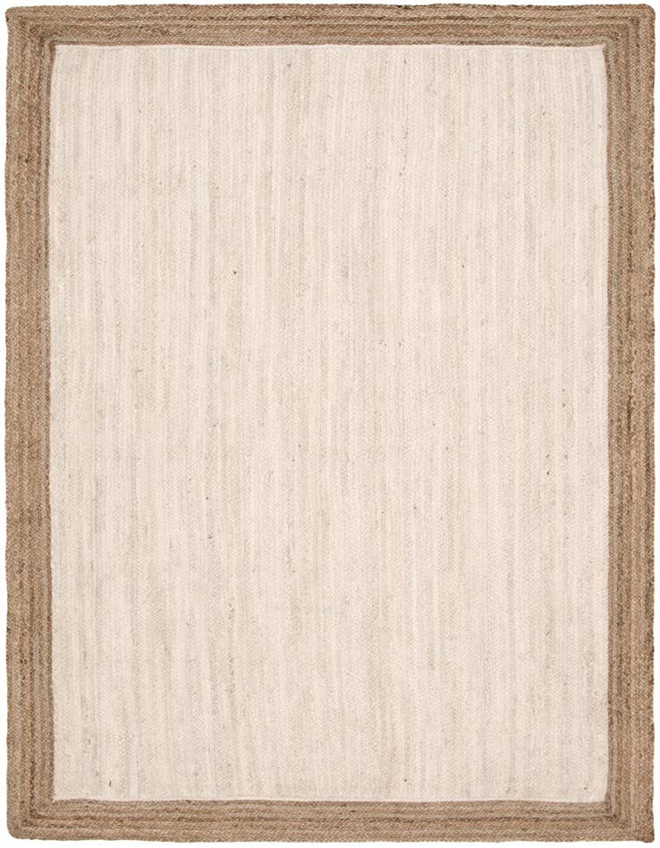 Detail image of 6' 1 x 9' Handmade Braided Jute Rug