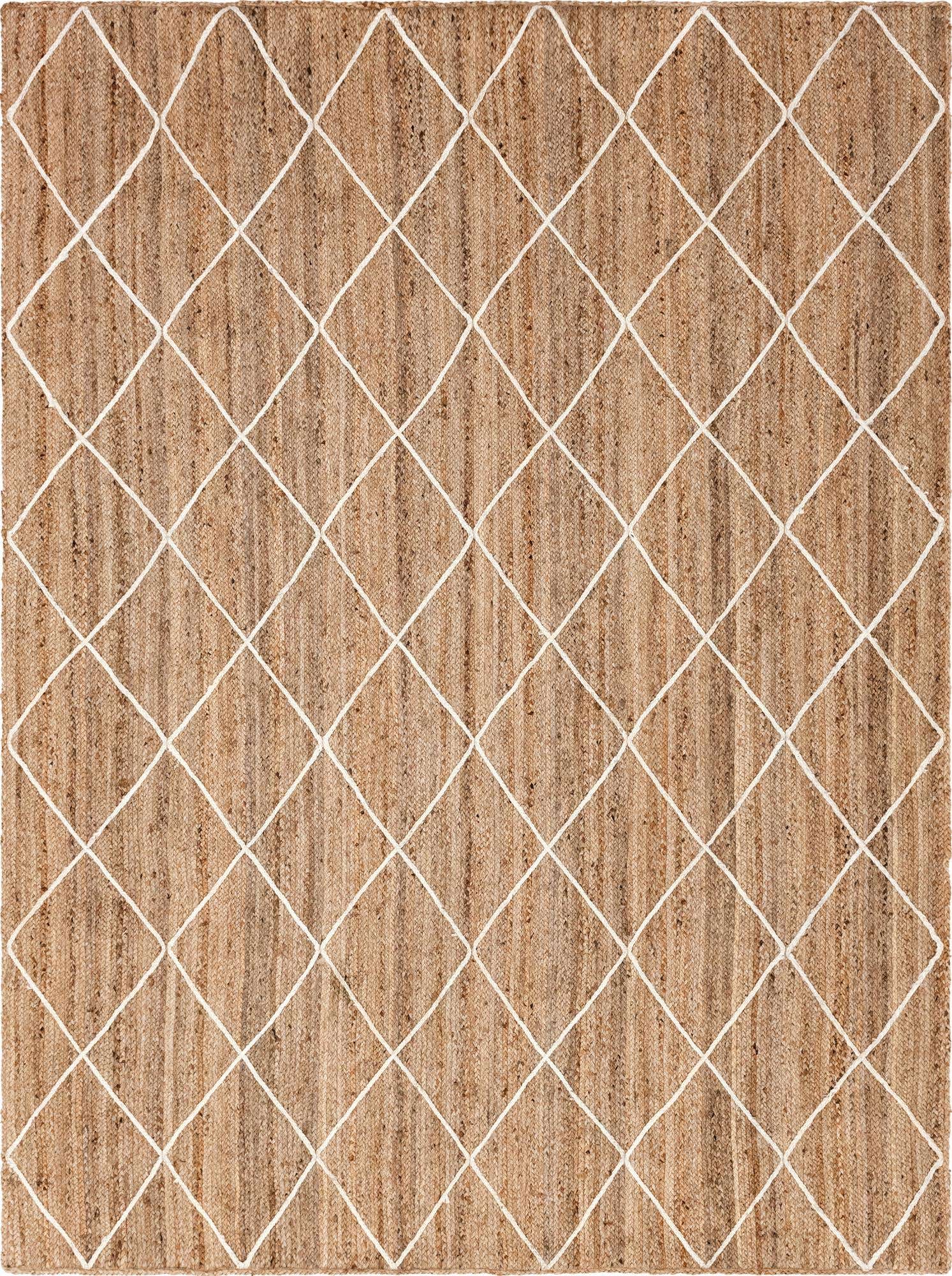 9' x 12' 2 Handmade Braided Jute Rug
