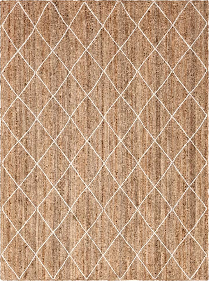 9' x 12' 2 Handmade Braided Jute Rug