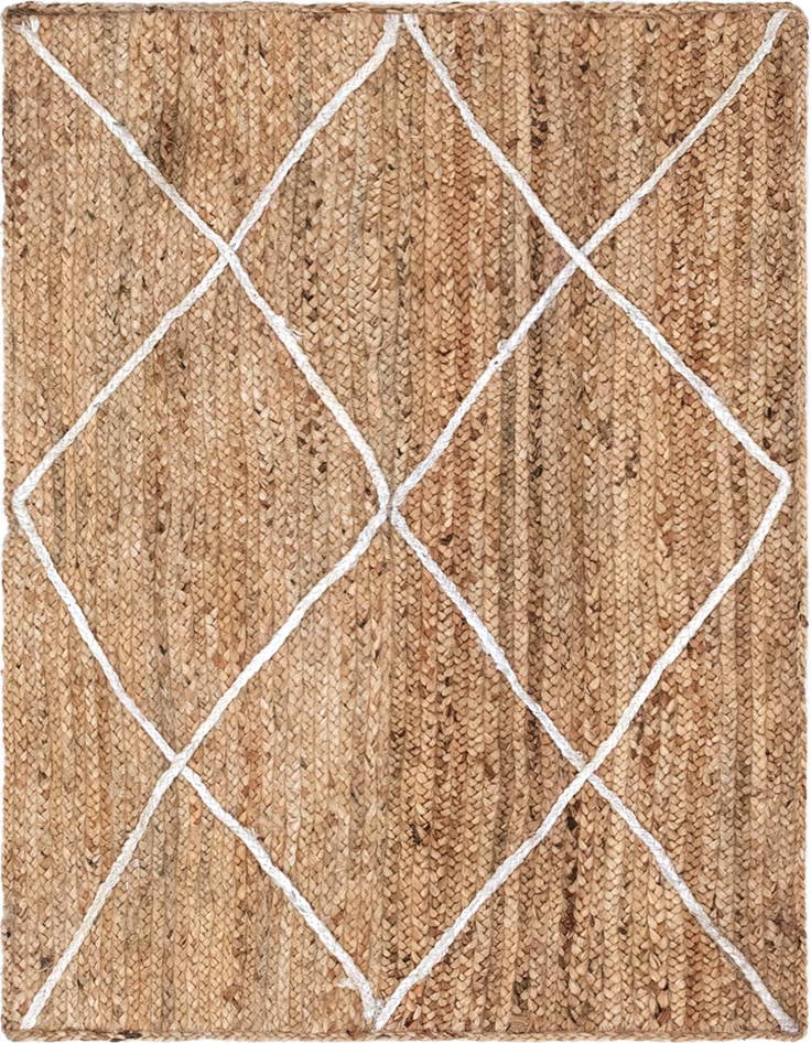 Detail image of 3' 3 x 5' 1  Hand Braided Jute Rug