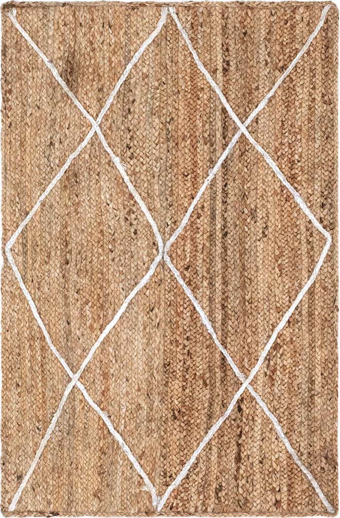 3' 3 x 5' 1 Handmade Braided Jute Rug