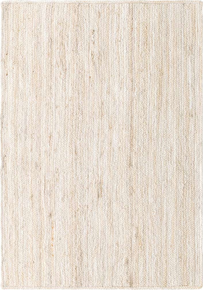 4' 1 x 6' 1 Handmade Braided Jute Rug