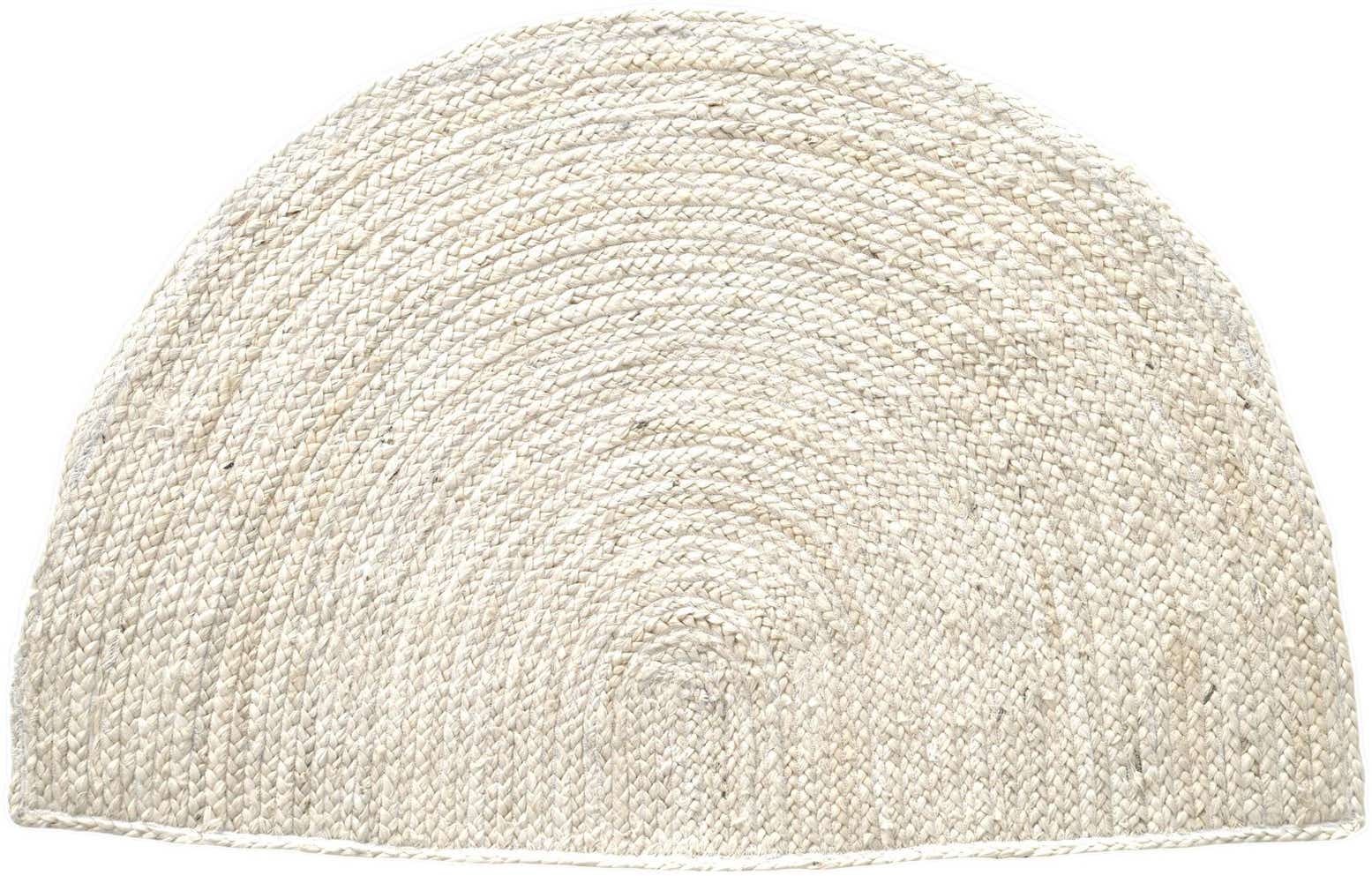2' 7 x 4' 1 Handmade Braided Jute Rug