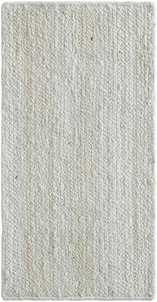 1' 8 x 3' 3 Handmade Braided Jute Rug