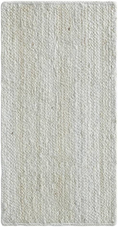 Detail image of 1' 8 x 3' 3 Handmade Braided Jute Rug