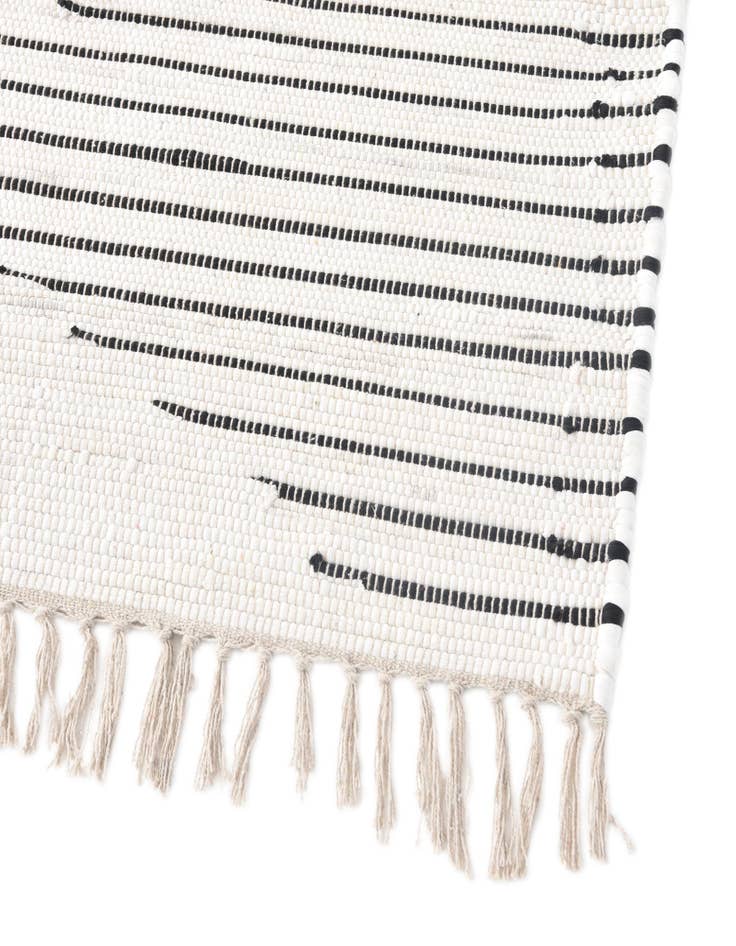 Detail image of 5' x 7' Hand Braided Chindi Cotton Rug