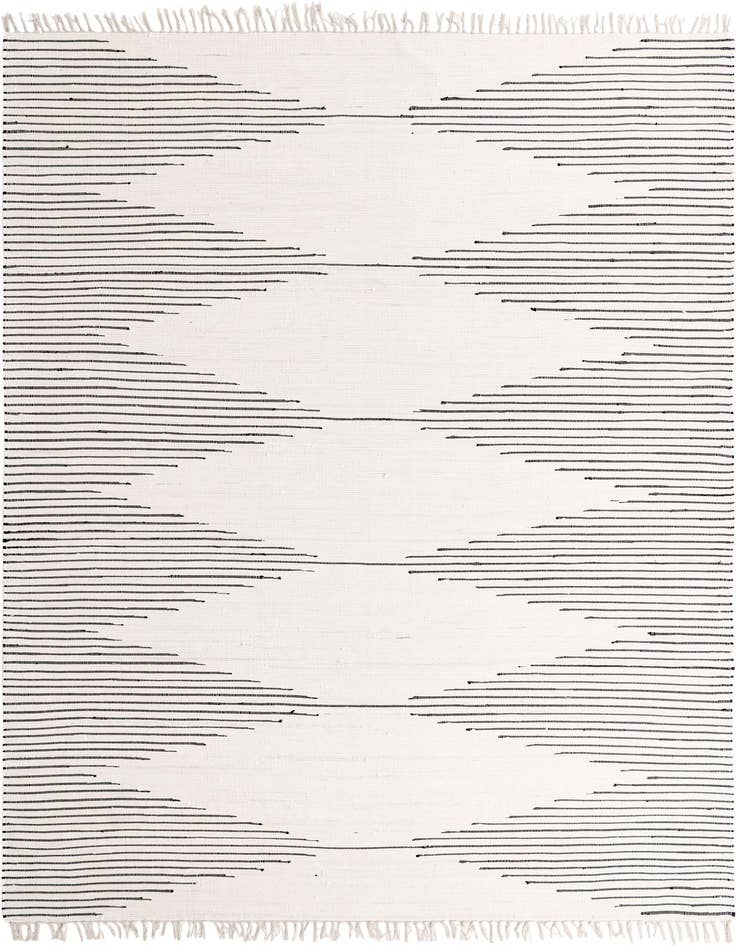Detail image of 10' x 14' 1 Hand Woven Chindi Cotton Rug