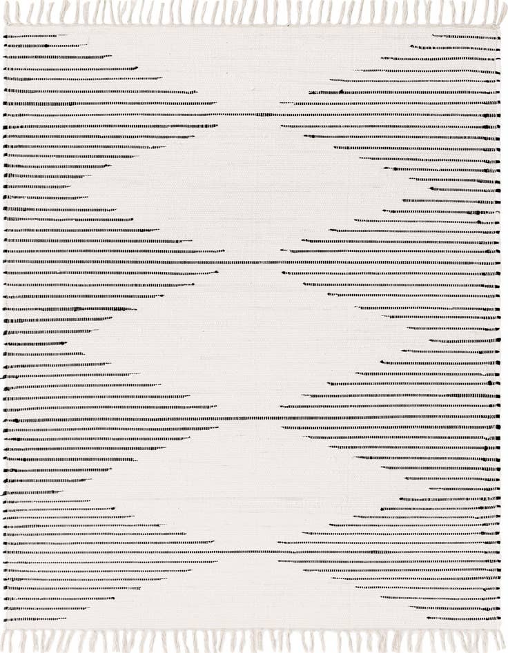 Detail image of 5' 1 x 8' Hand Woven Chindi Cotton Rug