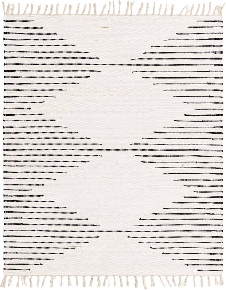 Detail image of 4' 1 x 6' 1 Hand Woven Chindi Cotton Rug