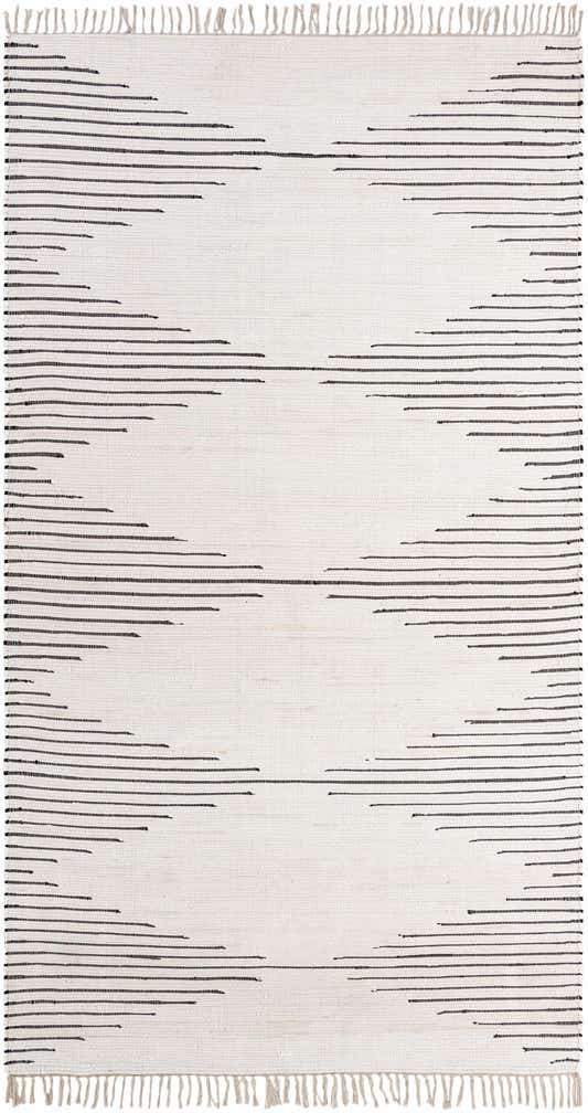Custom White Hand Woven Chindi Cotton Rug