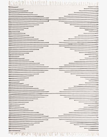 7' 1 x 10' Hand Woven Chindi Cotton Rug