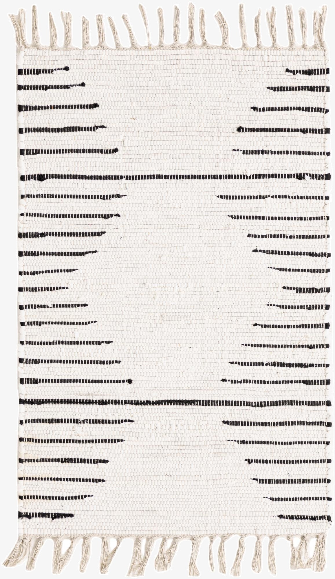 2' x 3' 1  Hand Woven Chindi Cotton Rug