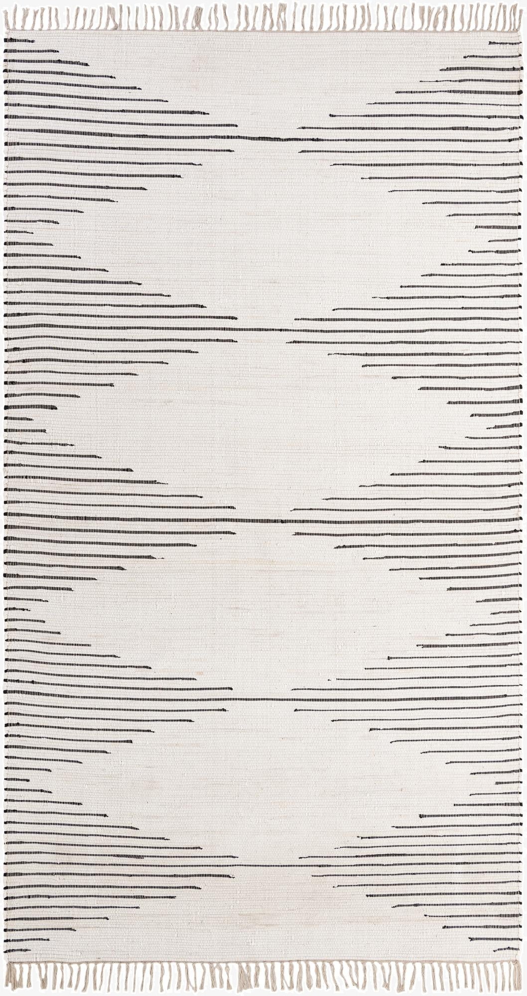 Custom White  Hand Woven Chindi Cotton Rug