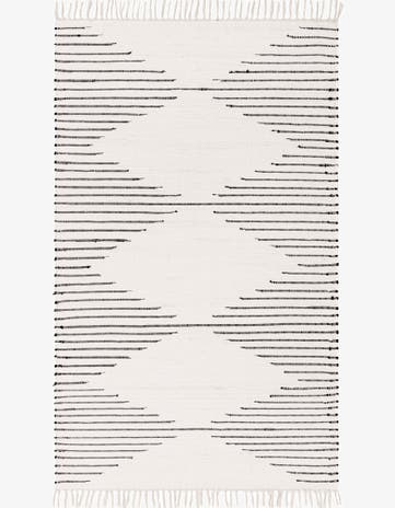 White Hand Woven Chindi Cotton Rug