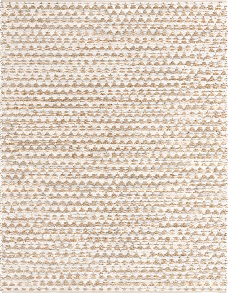 Detail image of 7' 1 x 10' Hand Woven Chindi Jute Rug