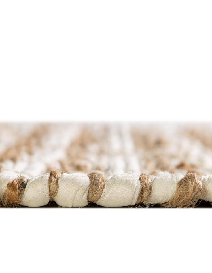 Detail image of 7' 1 x 10'  Hand Woven Chindi Jute Rug