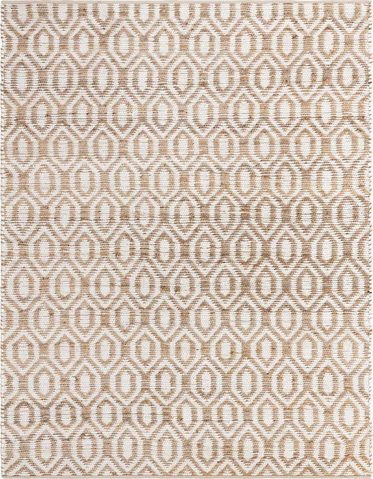 Detail image of 8' x 11' Hand Woven Chindi Jute Rug
