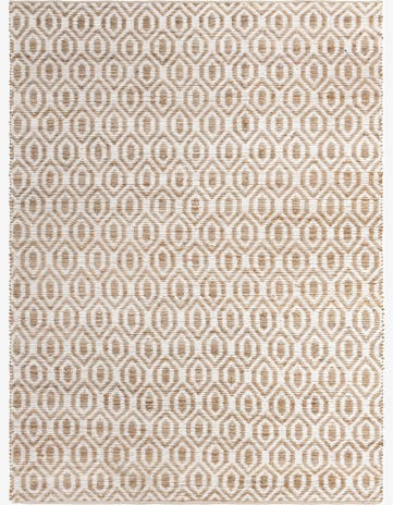 White Hand Woven Chindi Jute Rug