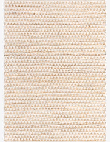 White Hand Woven Chindi Jute Rug