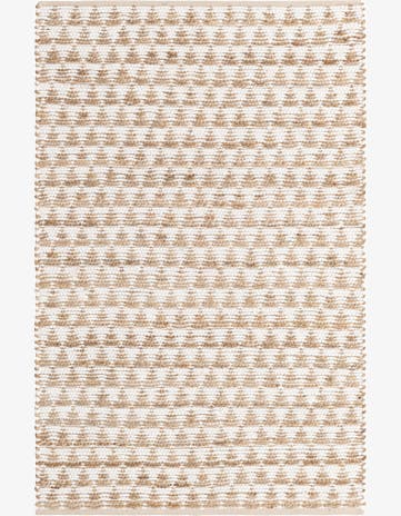 4' 1 x 6' 1 Hand Woven Chindi Jute Rug