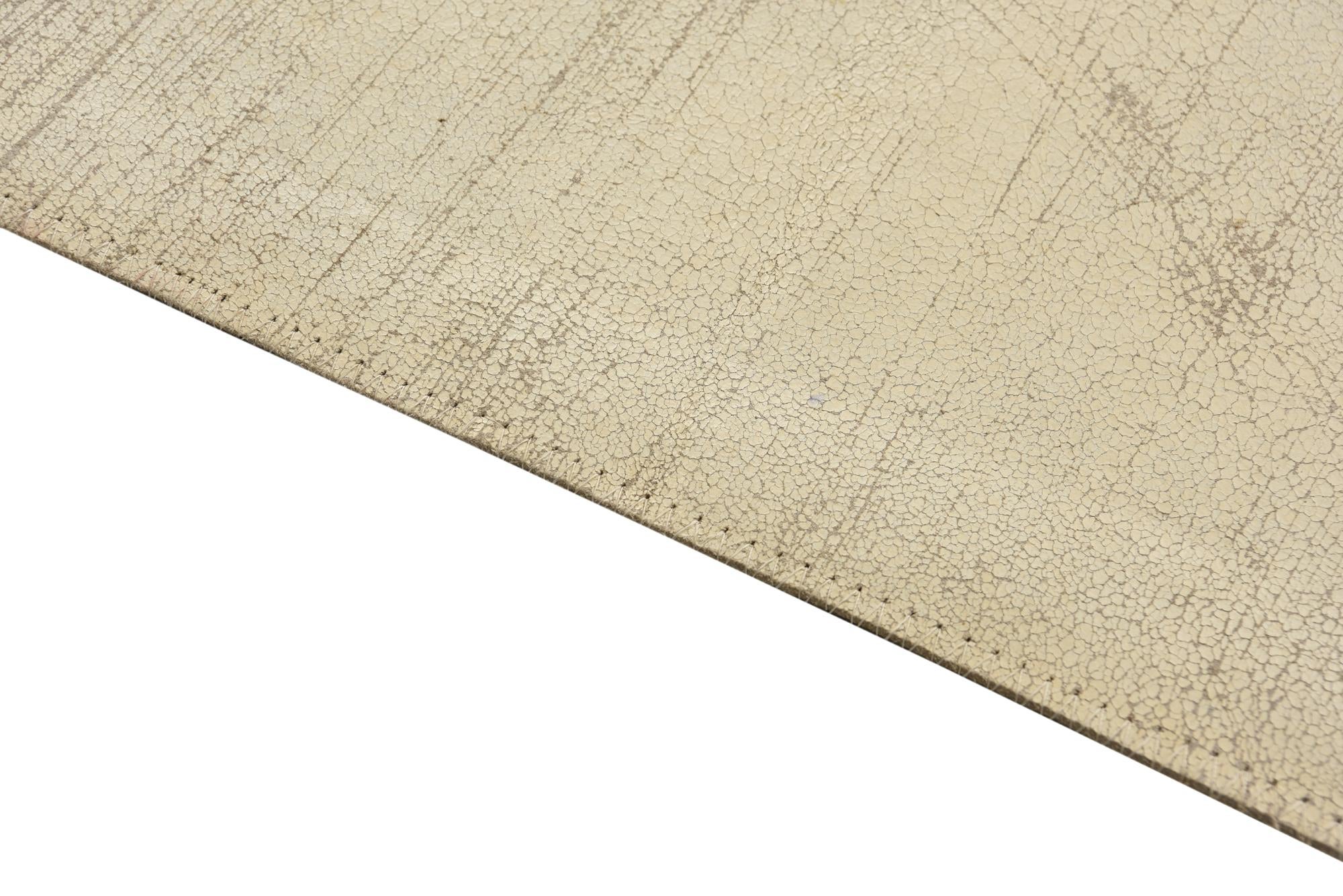 2' 1 x 3' Cowhide Leather Rug