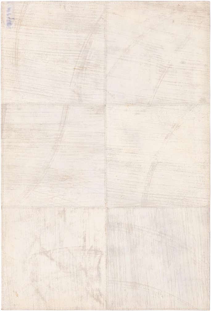 2' 1 x 3' Cowhide Leather Rug