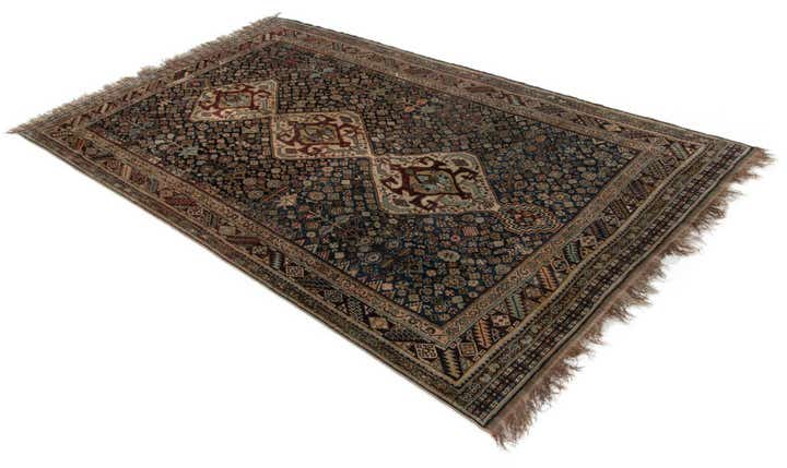 4' 11 x 8' 4 Ghashghai Wool Rug