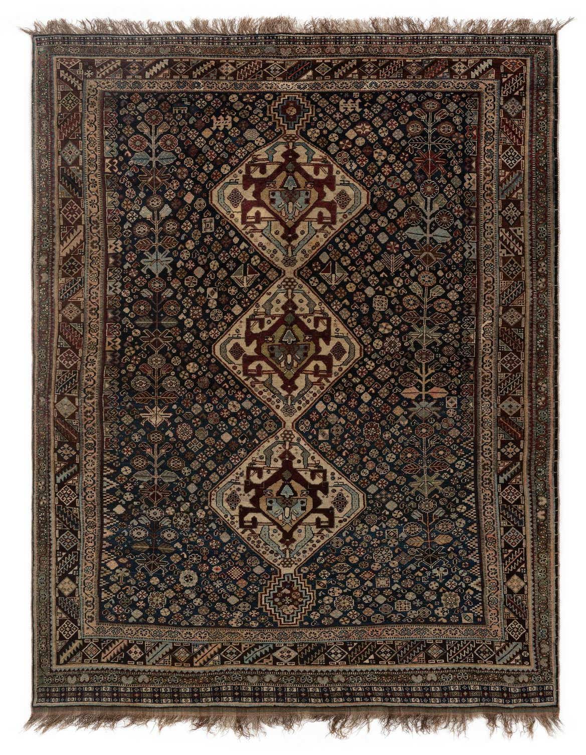 4' 11 x 8' 4 Ghashghai Wool Rug