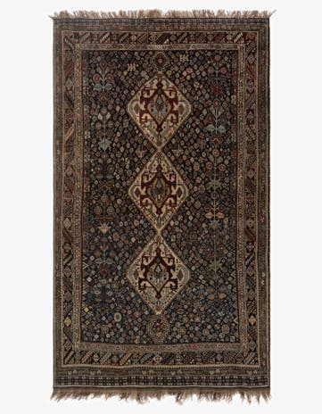 4' 11 x 8' 4 Ghashghai Wool Rug