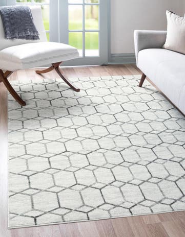 8' x 10' Lattice Trellis Rug