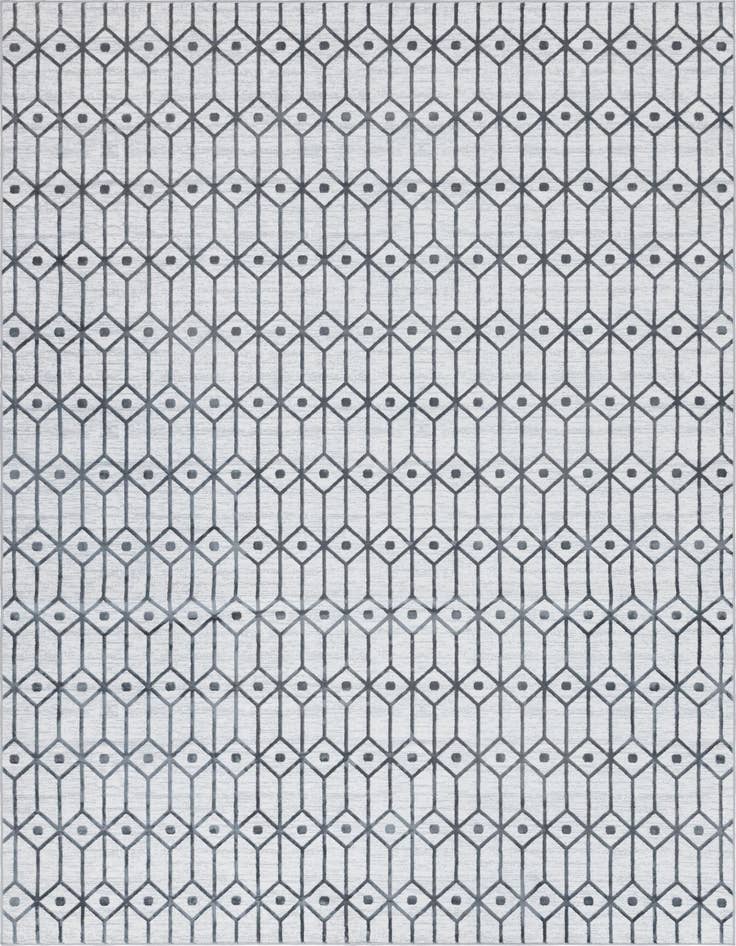 Detail image of 9' 10 x 14' Lattice Trellis Rug