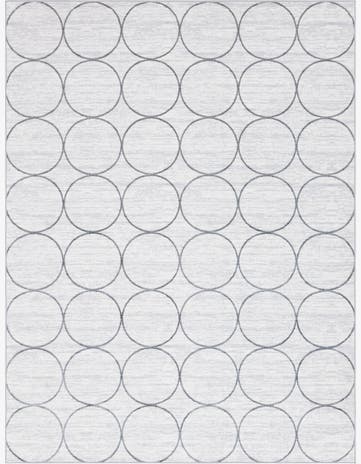 White Lattice Trellis Rug