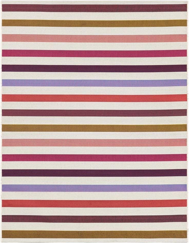 Detail image of 4' x 6' Easy-Clean Ribbon Indoor / Outdoor Rug