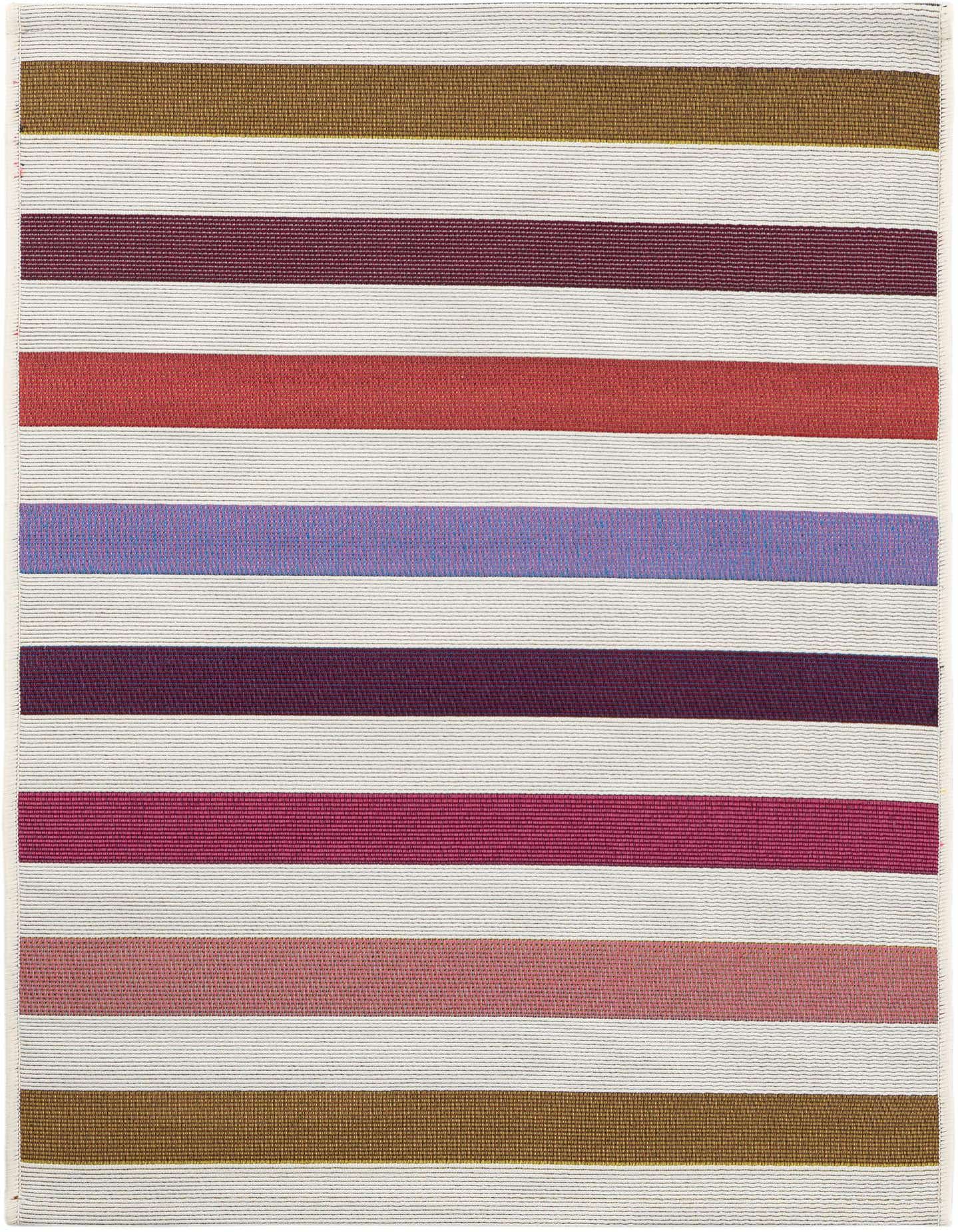 2' x 3' Easy-Clean Striped Indoor / Outdoor Rug