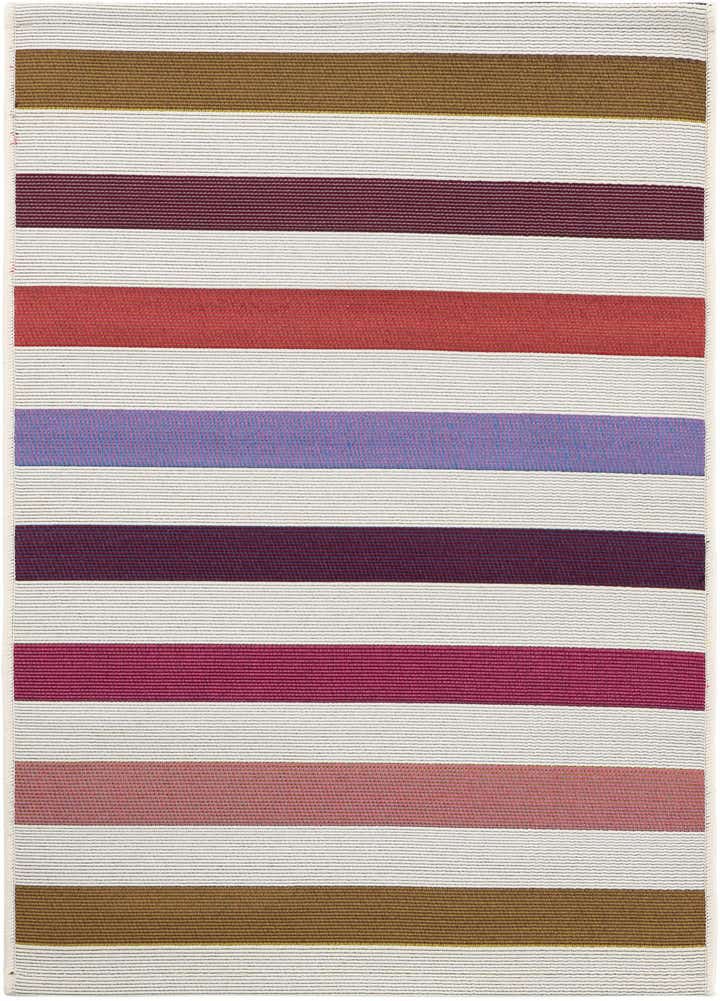 2' x 3' Easy-Clean Striped Indoor / Outdoor Rug