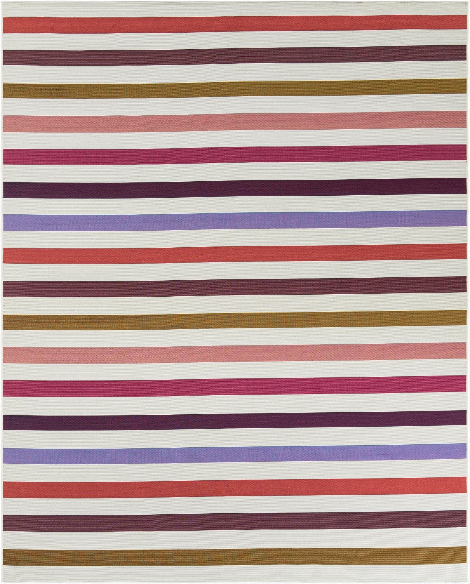 7' 10 x 10'  Washable Striped Indoor / Outdoor Rug