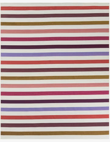 7' 10 x 10' Easy-Clean Striped Indoor / Outdoor Rug