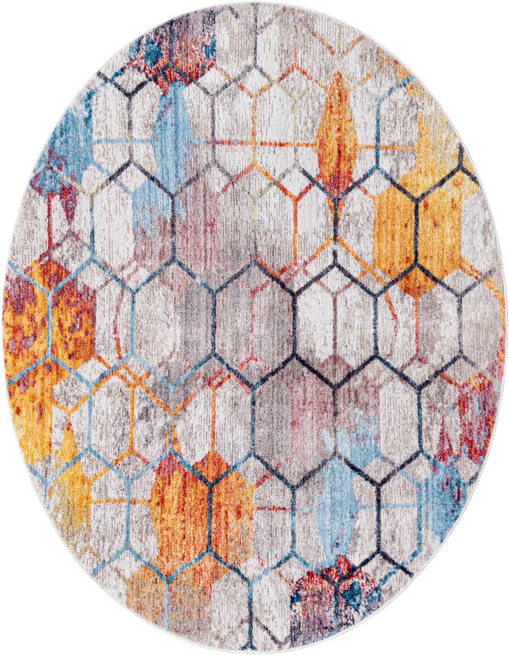 Detail image of 5' 3 x 5' 3 Andromeda Round Rug