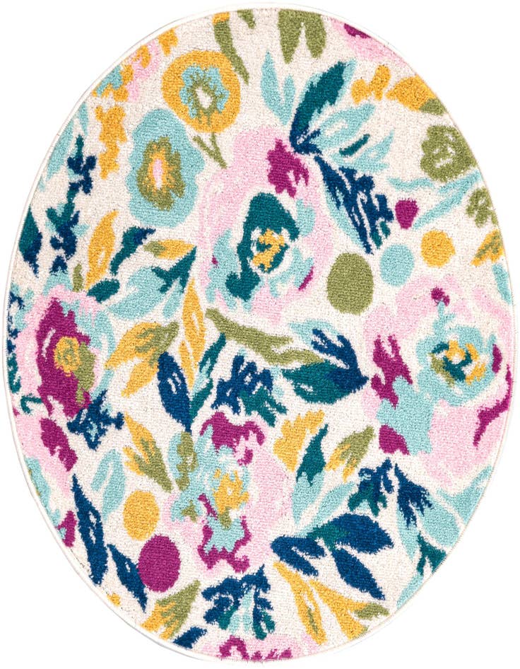 Detail image of 3' 3 x 3' 3 Bloom Round Rug