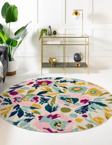 7' x 7' Bloom Round Rug