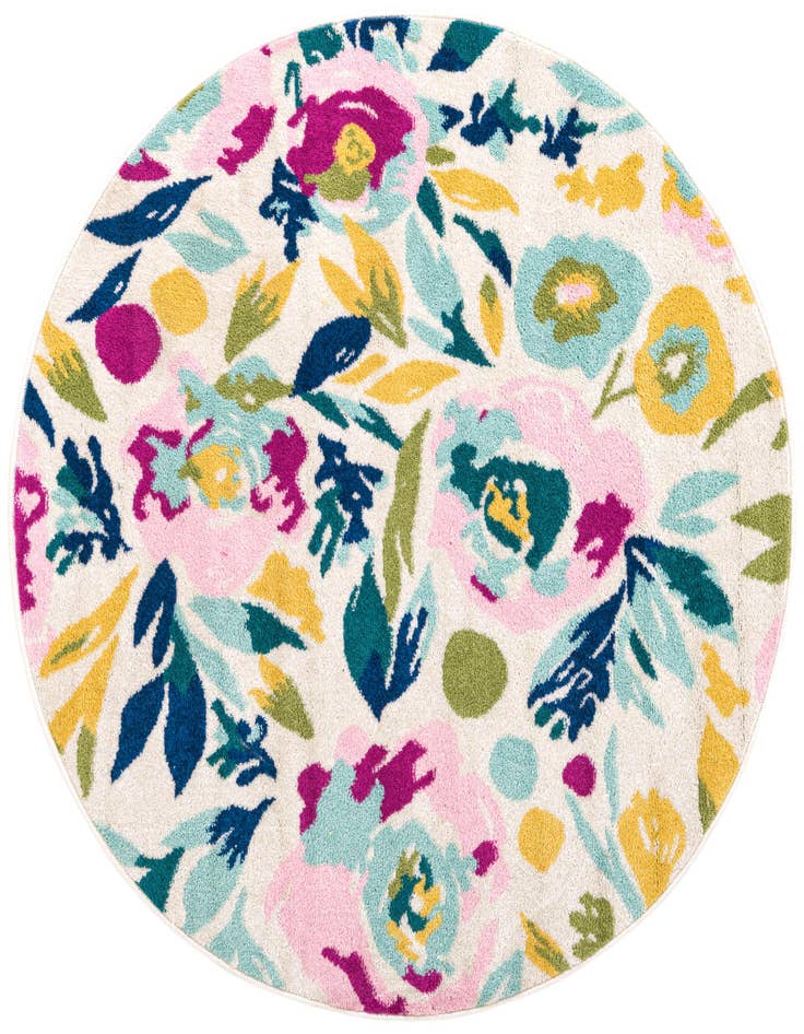 Detail image of 5' 3 x 5' 3 Bloom Round Rug