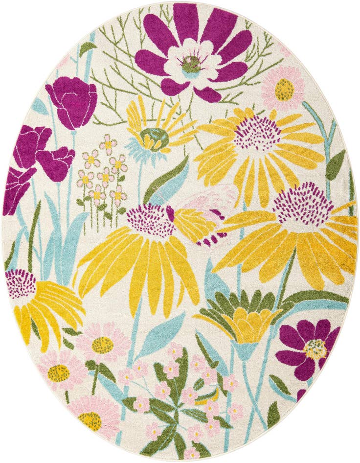 Detail image of 7' 10 x 7' 10 Bloom Round Rug