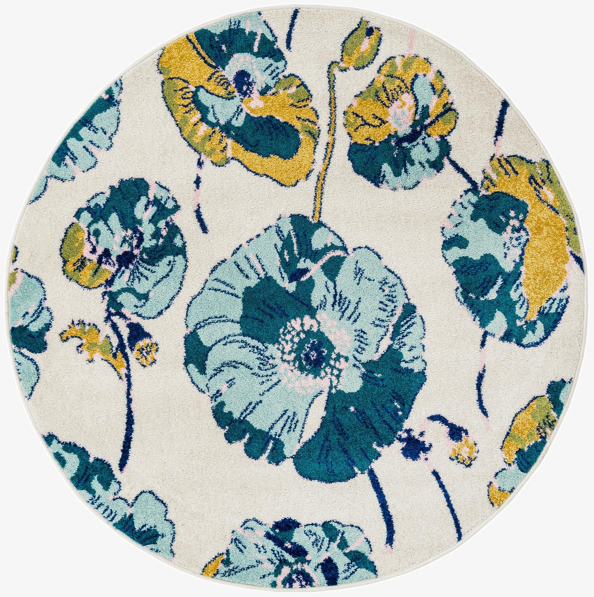 5' 3 x 5' 3 Bloom Round Rug