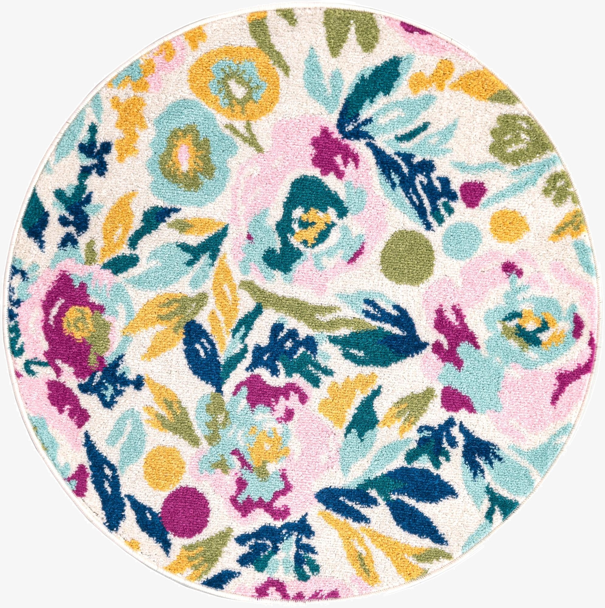3' 3 x 3' 3 Bloom Round Rug