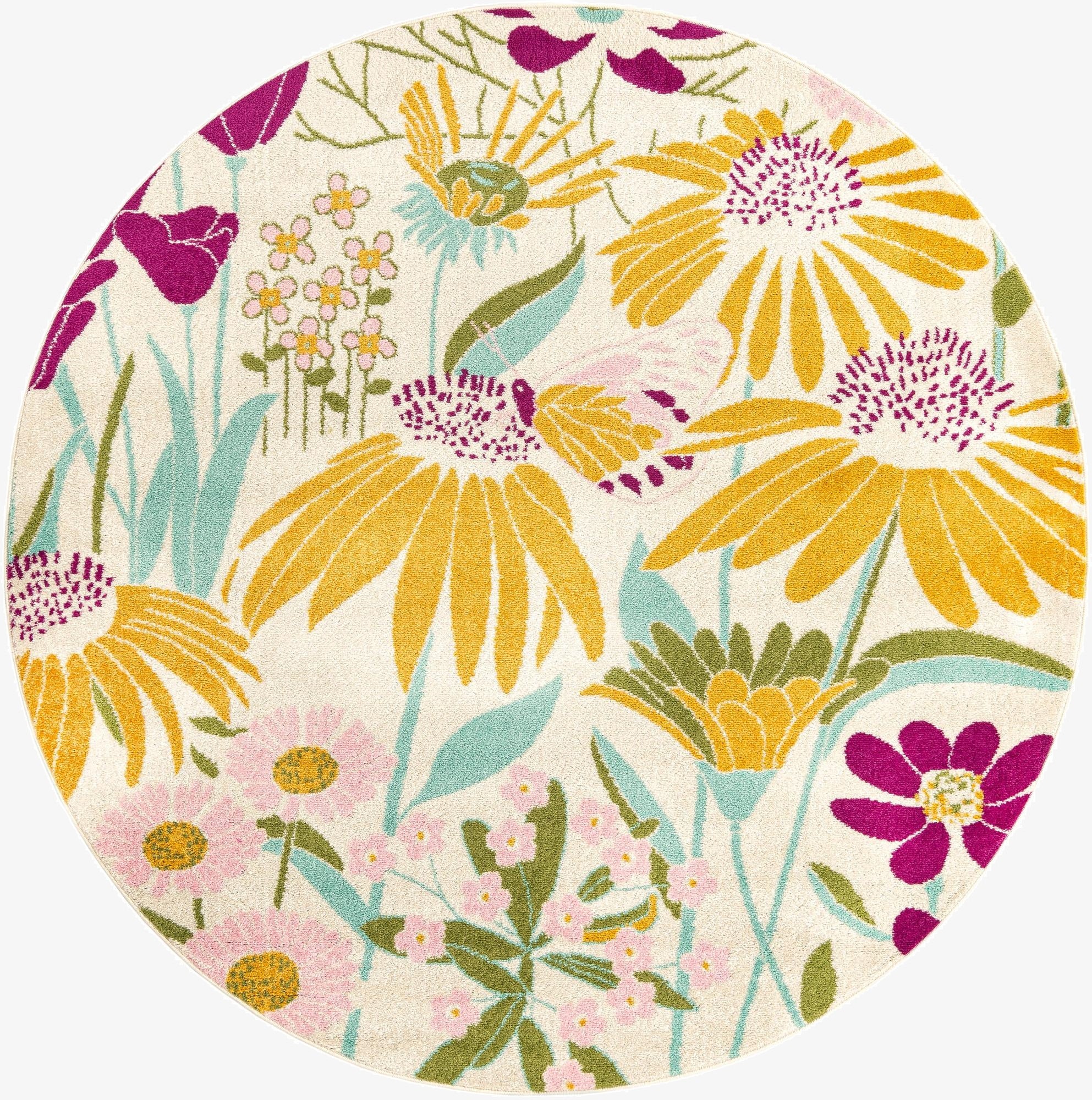 7' x 7' Bloom Round Rug